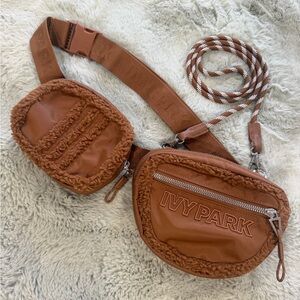 Adidas x Ivy Park Versatile Sherpa Belt Bag in Wild Brown (Unisex)